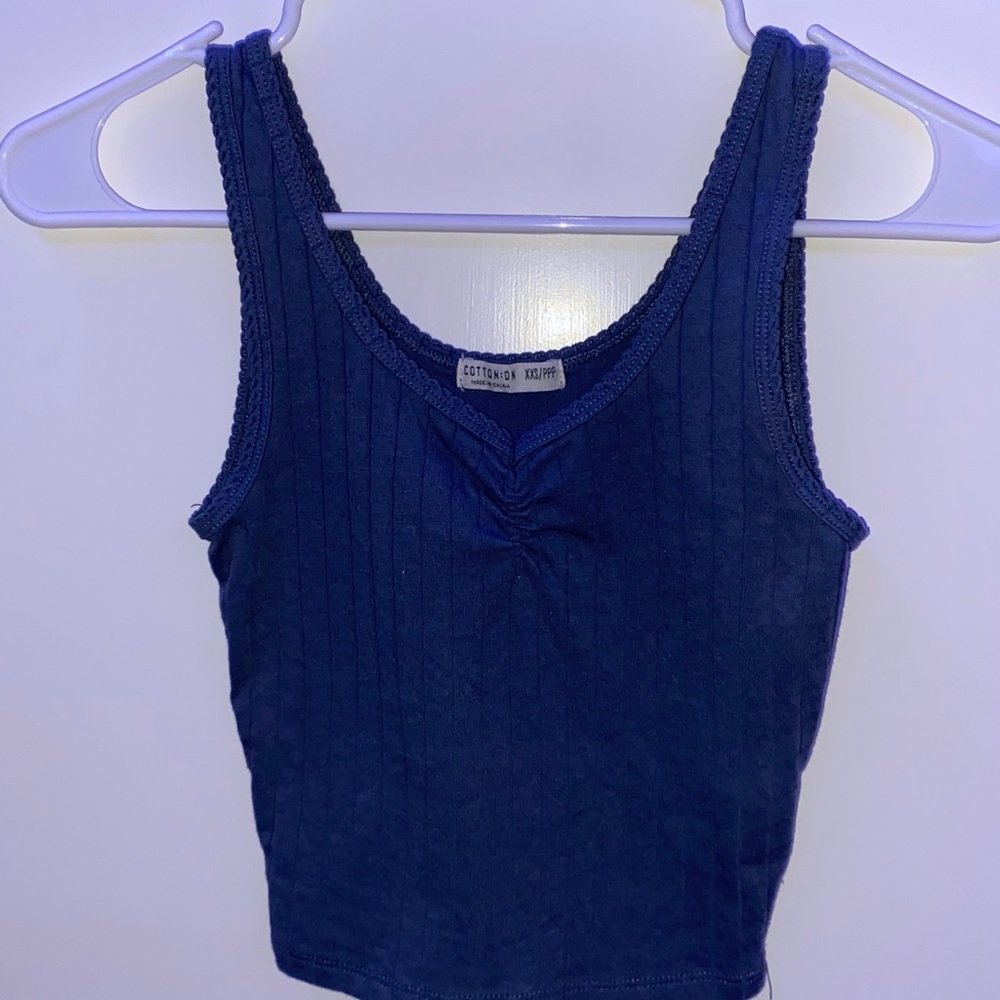 Cotton On Twisted V neckline Cropped Tank